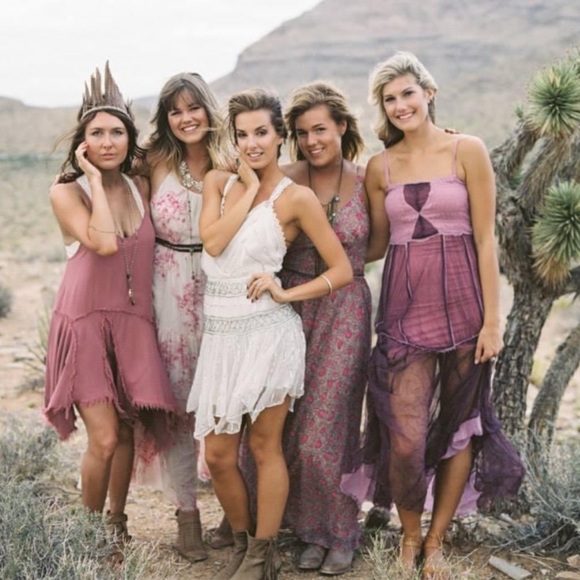 NWOT RARE Free People Ode to Tea white with silver beading and sequins size L! - Picture 7 of 7